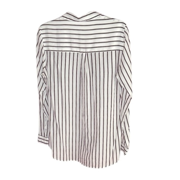 Express The City Shirt Striped Button Down Lightweight, Size Medium - Picture 4 of 5